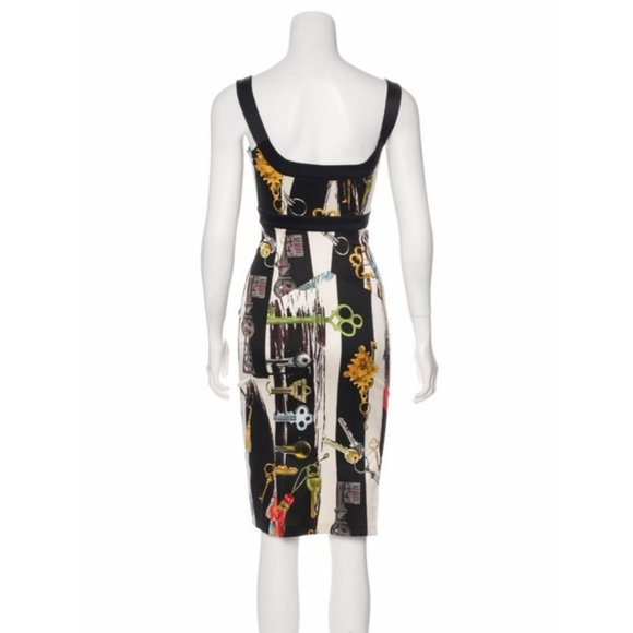 Diane Von Furstenberg Silk-Blend Printed Dress - Picture 3 of 6